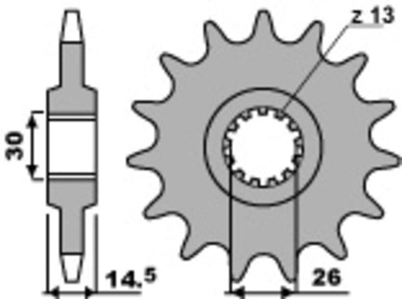 EK kettingkit 630 SRO 15/38 – 90 schakels, PBR stalen achtertandwiel