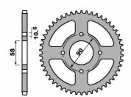 EK kettingkit 520 SRX2 14/41 – 112 schakels, PBR stalen achtertandwiel – art. 3066792