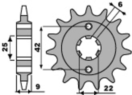 EK kettingkit 520 SRX2 16/36 – 100 schakels, PBR stalen achtertandwiel