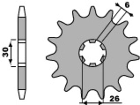 EK kettingkit 530 SRX2 17/33 – 104 schakels, PBR stalen achtertandwiel – art. 3066875