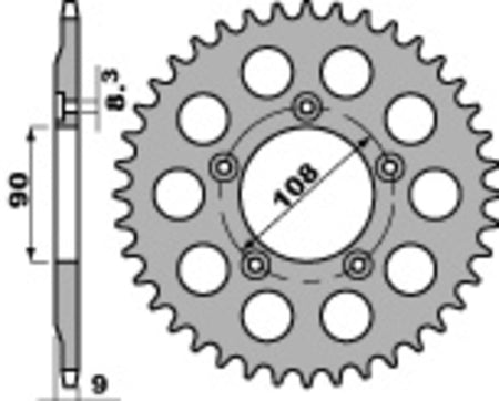 EK kettingkit 520 SRX2 15/38 – 98 schakels, PBR stalen achtertandwiel – art. 3066887
