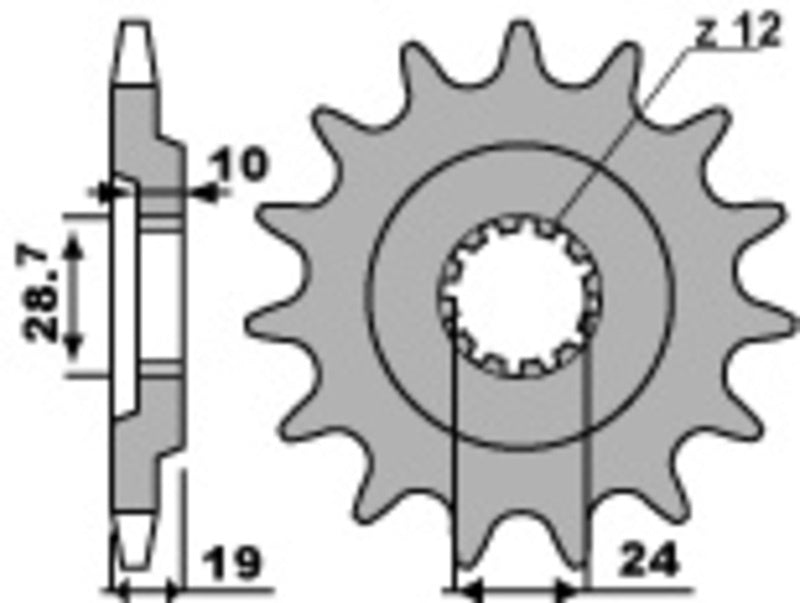 EK kettingkit 530 SRX2 17/45 – 110 schakels, PBR stalen achtertandwiel – art. 3066981