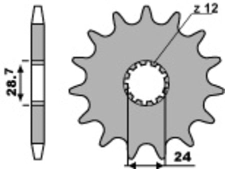 EK kettingkit 530 SRX2 17/42 – 118 schakels, PBR stalen achtertandwiel