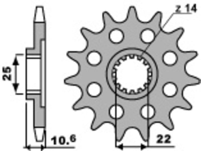 EK kettingkit 525 ZVX3 15/40 – 108 schakels, PBR aluminium achtertandwiel – art. 3067075