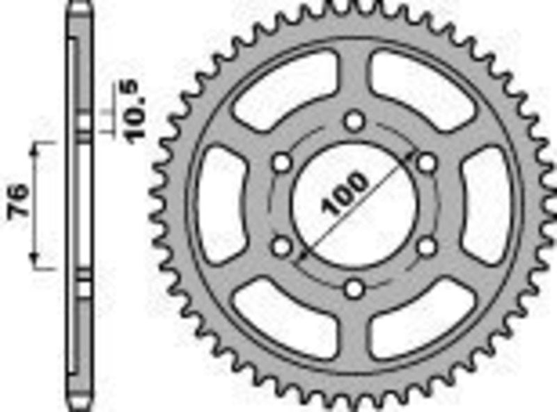 EK kettingkit 530 ZVX3 15/45 – 110 schakels, PBR stalen achtertandwiel – art. 3067356
