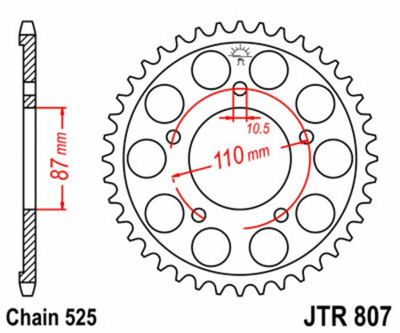 EK kettingkit 525 SRX2 15/48 – 118 schakels, JT stalen achtertandwiel – art. 3067954