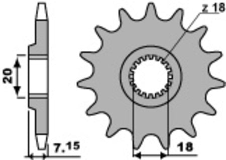 EK kettingkit 520 MRD7 13/49 – 114 schakels, PBR aluminium achtertandwiel – art. 3068034