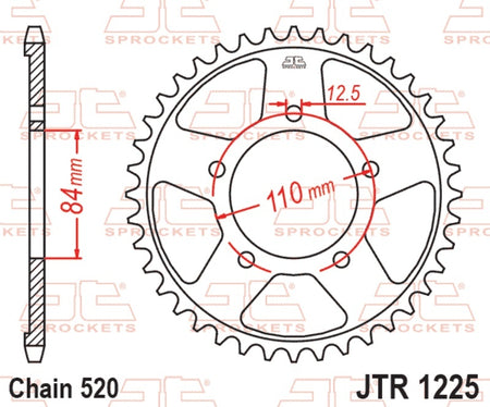 EK kettingkit 520 SRX2 15/40 – 112 schakels, JT stalen achtertandwiel – art. 3068317