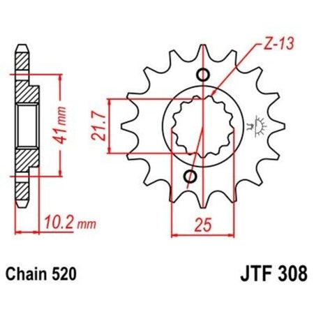 EK kettingkit 520 SRX2 15/46 – 110 schakels, JT stalen achtertandwiel – art. 3068337