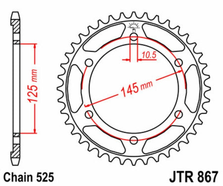 EK kettingkit 525 SRX2 16/44 – 114 schakels, JT stalen achtertandwiel – art. 3068423
