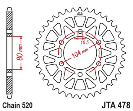 EK kettingkit 520 SRX2 15/43 – 112 schakels, JT aluminium achtertandwiel – art. 3068551