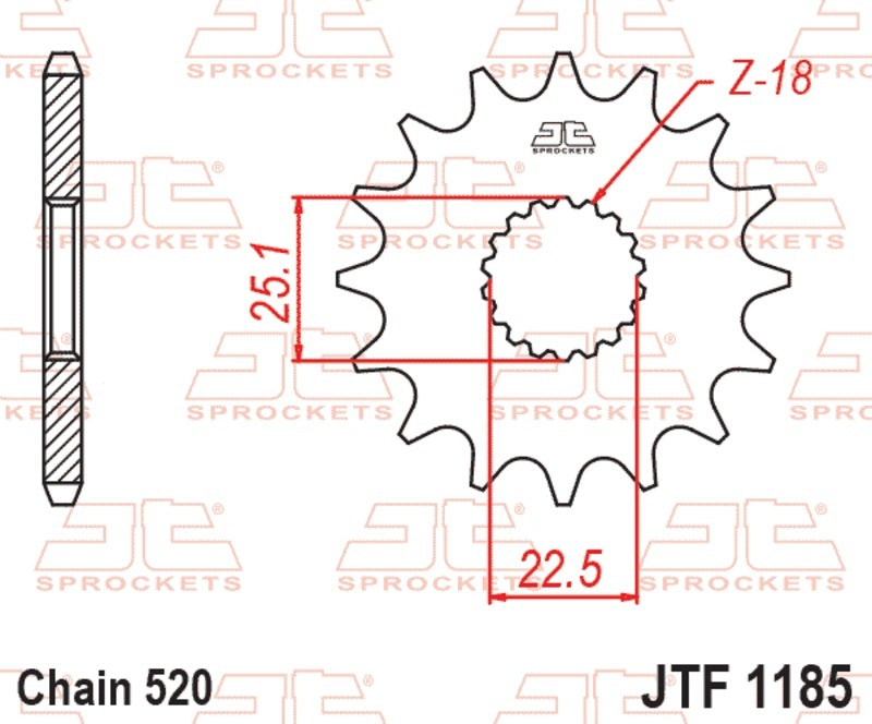 EK kettingkit 520 SRX2 17/41 – 102 schakels, JT stalen achtertandwiel – art. 3068628