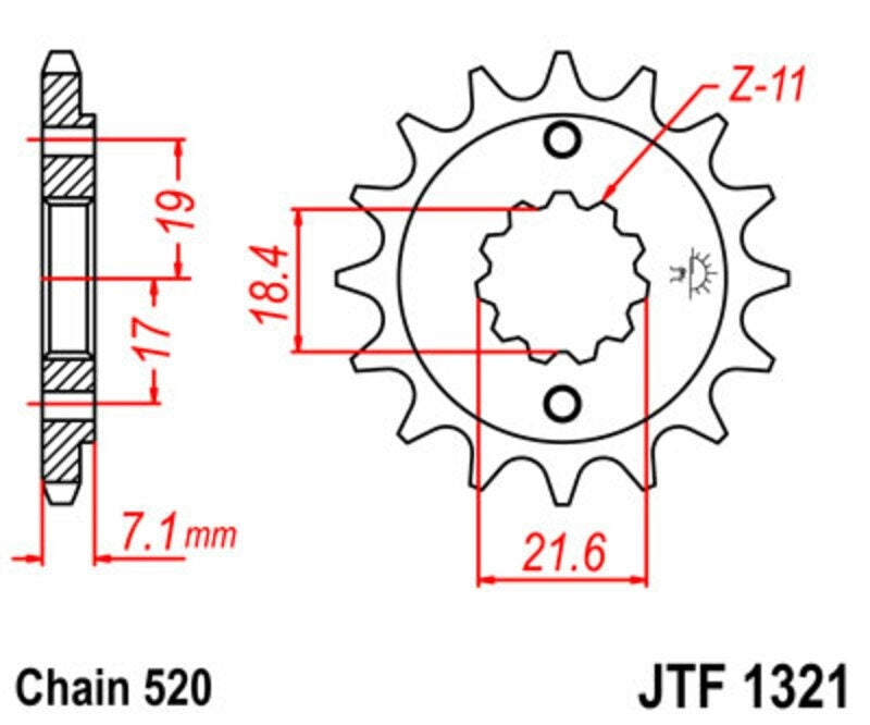 EK kettingkit 520 SRX2 13/48 – 106 schakels, JT zelfreinigend achtertandwiel – art. 3068687