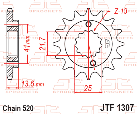 EK kettingkit 520 SRX2 14/48 – 110 schakels, JT zelfreinigend achtertandwiel – art. 3068696