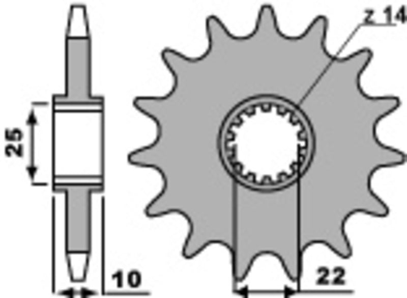 EK kettingkit 520 M3 13/52 – 116 schakels, PBR stalen achtertandwiel – art. 3068974