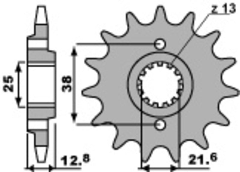 EK kettingkit 520 SRX2 14/49 – 110 schakels, PBR stalen achtertandwiel – art. 3069355