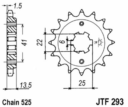 EK kettingkit 525 SRX2 15/47 – 118 schakels, JT stalen achtertandwiel – art. 3069727
