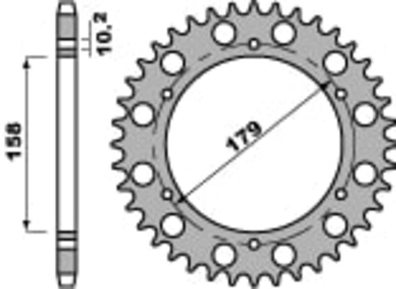 EK kettingkit 525 ZVX3 16/45 – 112 schakels, PBR stalen achtertandwiel – art. 3070045