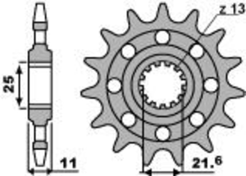 EK kettingkit 520 SRX2 15/46 – 118 schakels, PBR stalen achtertandwiel – art. 3070272