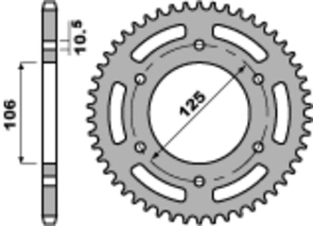 EK kettingkit 520 SRX2 16/51 – 122 schakels, PBR stalen achtertandwiel