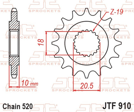 EK kettingkit 520 SRX2 14/46 – 112 schakels, JT stalen achtertandwiel – art. 3070410