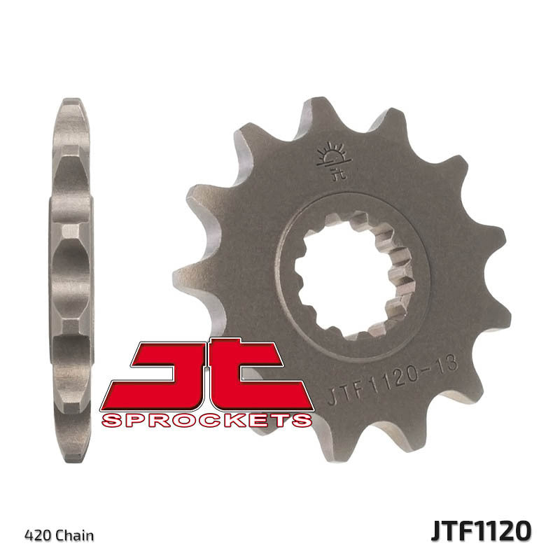 EK kettingkit 420 SH 12/47 – 122 schakels, JT stalen achtertandwiel