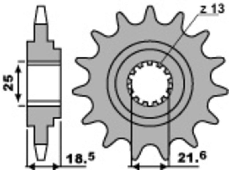 EK kettingkit 520 SRX2 15/45 – 114 schakels, PBR stalen achtertandwiel – art. 3071375