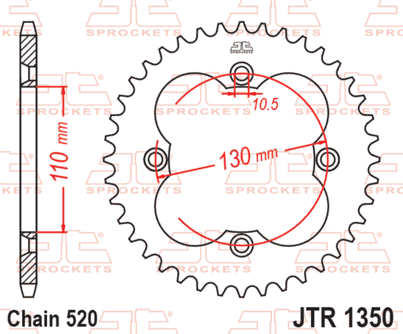 EK kettingkit 520 SRX2 14/38 – 94 schakels, JT stalen achtertandwiel – art. 3071552