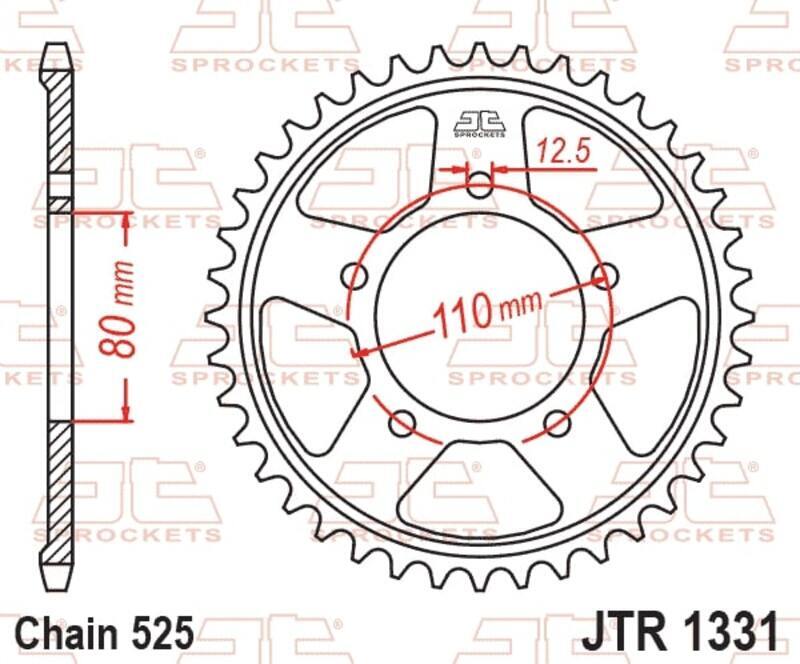 EK kettingkit 525 SRX2 16/42 – 124 schakels, JT stalen achtertandwiel – art. 3073171