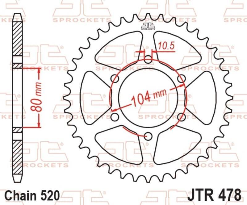 EK kettingkit 520 15/46 – 114 schakels, JT stalen achtertandwiel