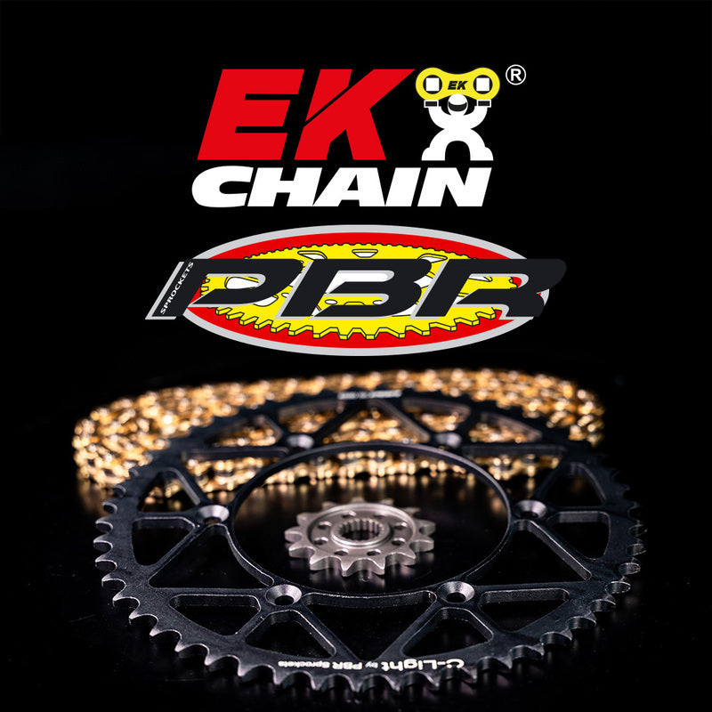 EK kettingkit 415 RR 11/52 – 130 schakels, PBR stalen achtertandwiel