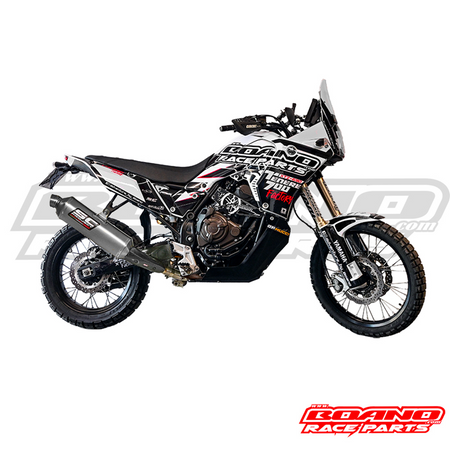 BOANO stickerkit XTZ 690 Factory wit/zwart, wit/zwart - Yamaha Ténéré 700 (2019-2024)