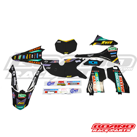 BOANO stickerkit Replica Team Factory 2025, zwart - TM 4T Fi (2022-2026)