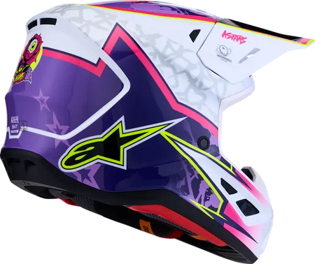 Alpinestars Helm SM7 BLASTER Paars/Roze/Wit