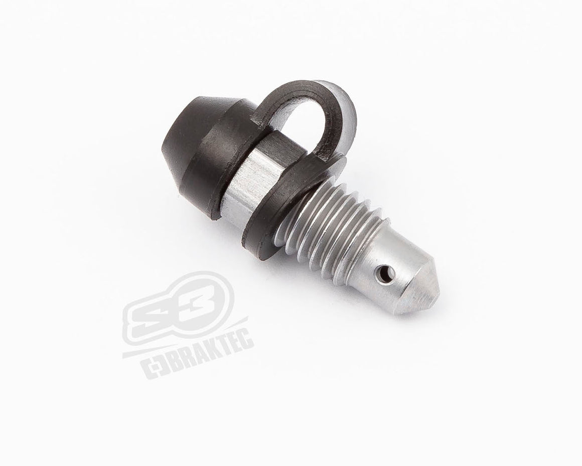 S3 Parts Bleed Screw Repair Kit M8x1.14 Black / Ontluchtingsschroef Reparatiekit M8x1.14 Zwart