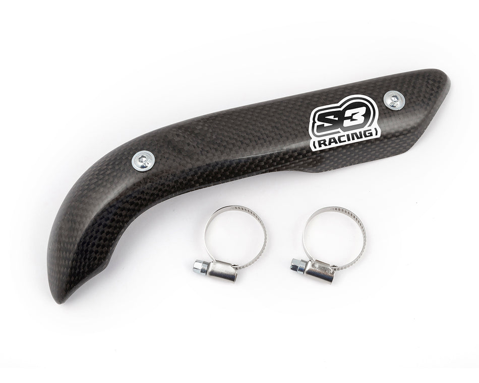 S3 Parts CARBON PROTECTOR EXHAUST S3 TLR