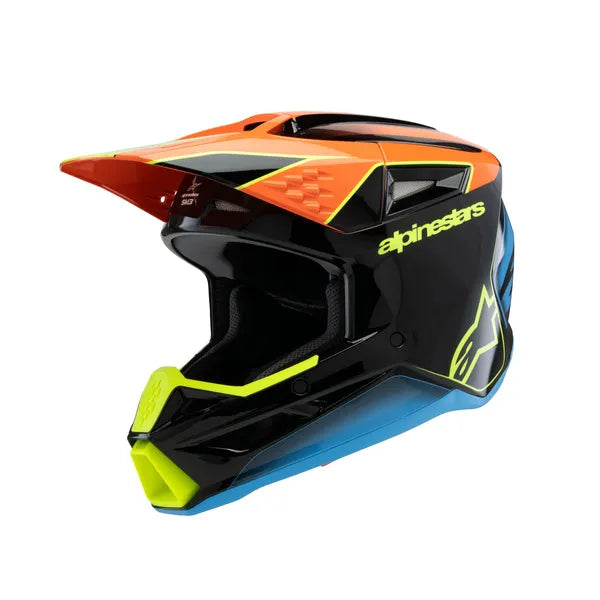 Helm Jeugd SM3 FRAY Zwart/Oranje/Geel