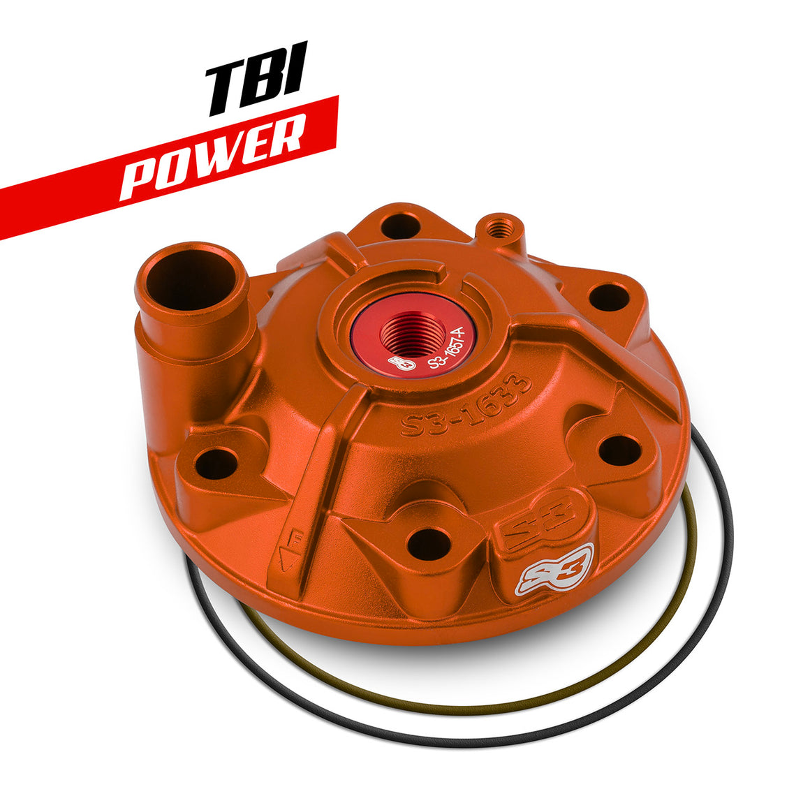 S3 Parts POWER HEAD  KTM 250 ORANGE TBI
