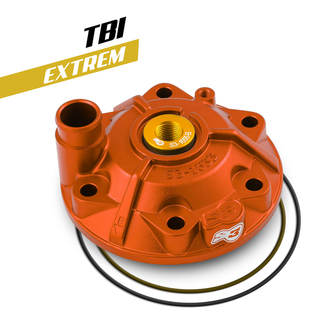 S3 Parts XTREM HEAD  KTM 250 ORANGE TBI