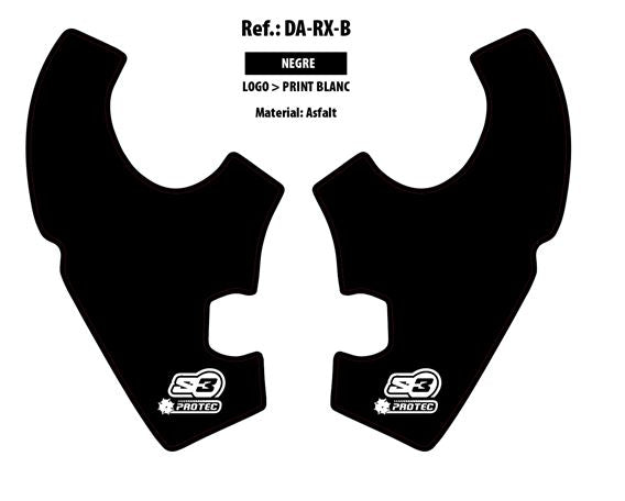 S3 Parts STICKER RALLY FRAME RX BLACK L+R