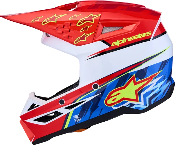 Alpinestars Helm SM3 FALCON Rood/Wit/Blauw