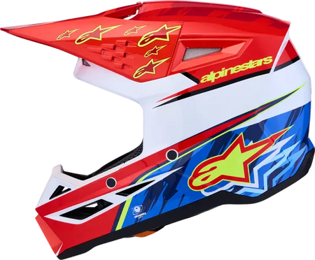 Alpinestars Helm SM3 FALCON Rood/Wit/Blauw