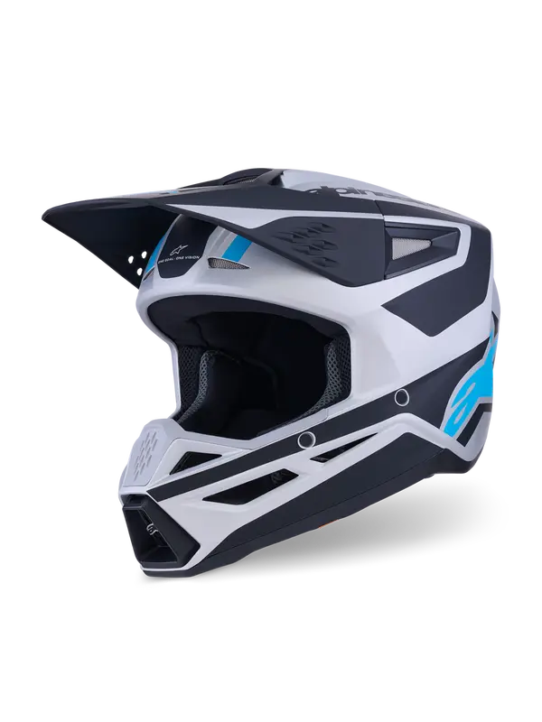 Helm SM3 HEAT Zilver/BL/Zwart