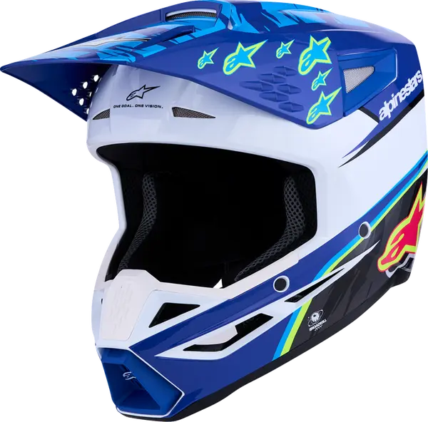 Alpinestars Helm SM3 FALCON Blauw/Zwart/Roze
