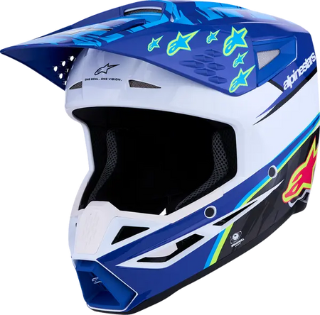 Alpinestars Helm SM3 FALCON Blauw/Zwart/Roze