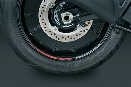 Wielstriping achterwiel 17" rood, DL1050