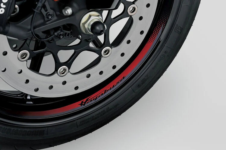 Wielstriping rood, Hayabusa logo