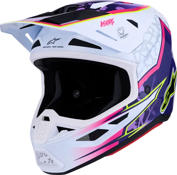 Alpinestars Helm SM7 BLASTER Paars/Roze/Wit