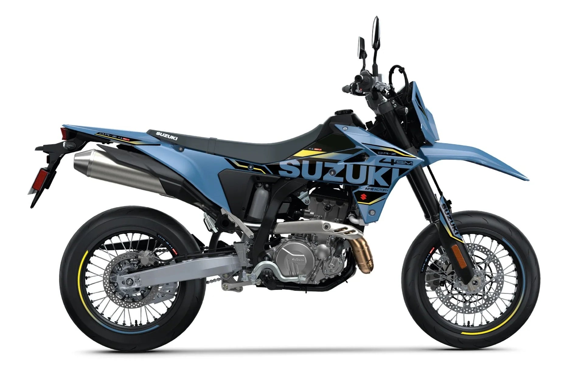 Stickerset DRZ4-SM, Zwart/Geel