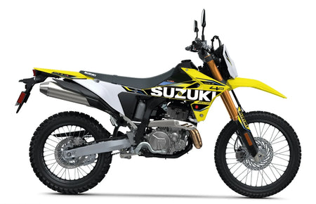 Stickerset DRZ4-S, Zwart/Wit/Blauw